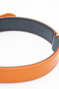 Load image into Gallery viewer, Lucca Dog Collar in Italian Leather - Iconic Orange