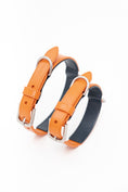 Load image into Gallery viewer, Lucca Dog Collar in Italian Leather - Iconic Orange