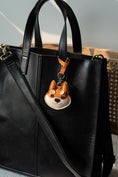Load image into Gallery viewer, Shiba Inu Bag Charm In Italian Leather - Red