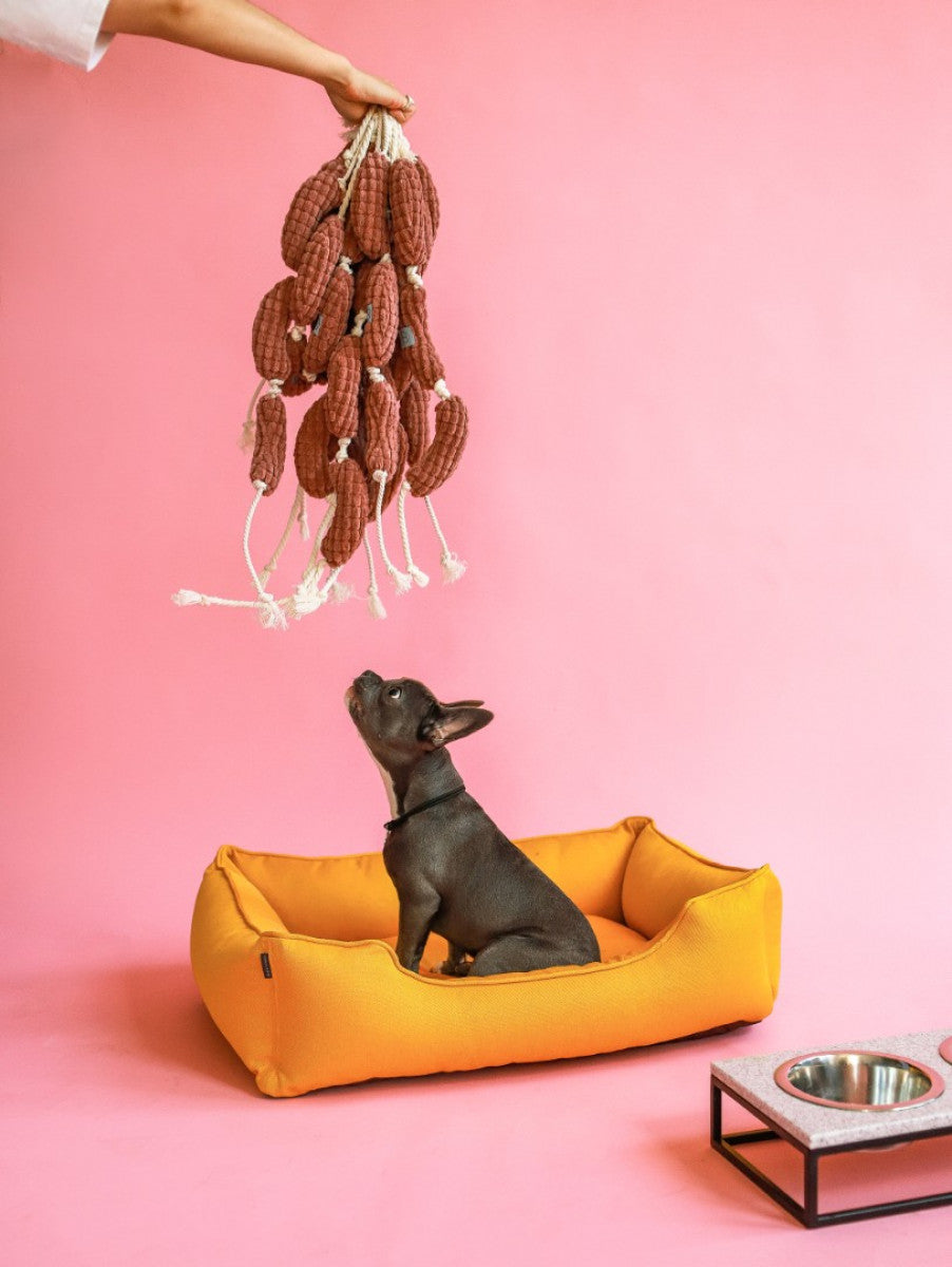 Sausage link shops dog toy